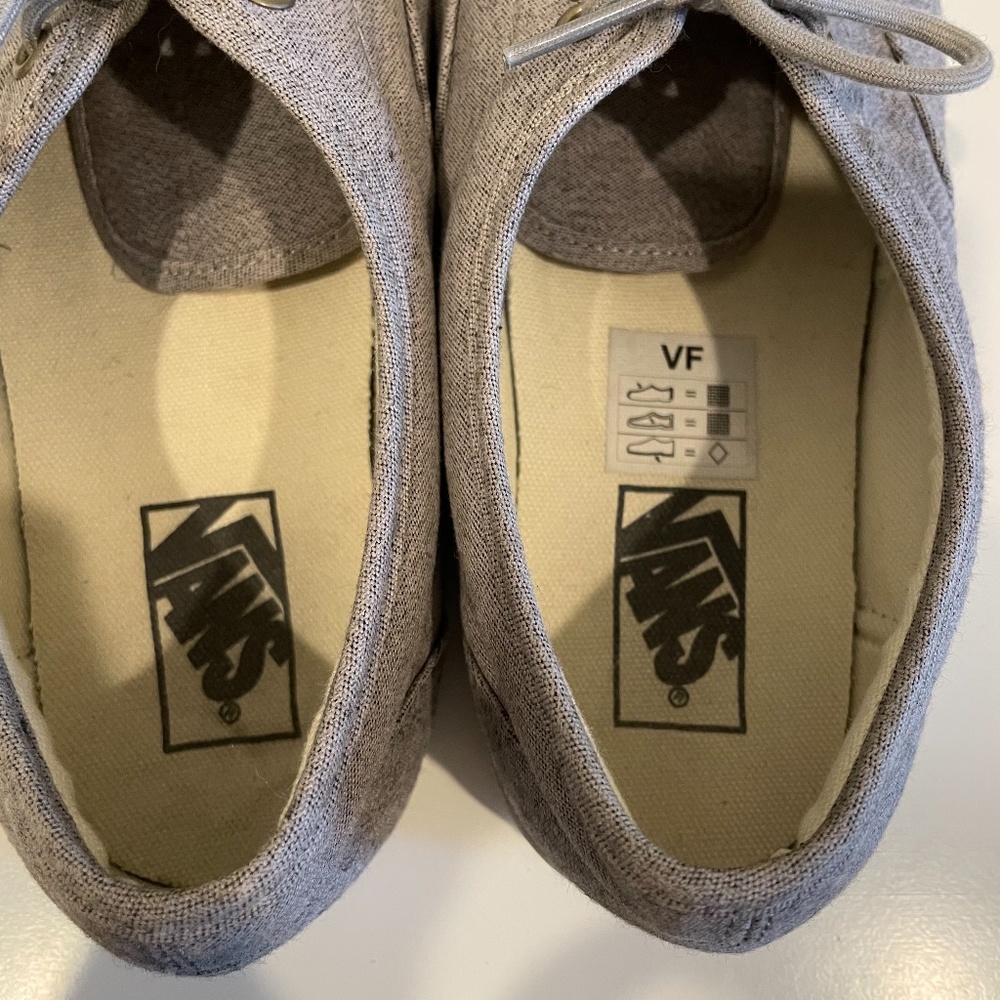 EUC Van's Canvas Atwood Classic Low Grey/Black Canvas Shoes - Picture 8 of 9